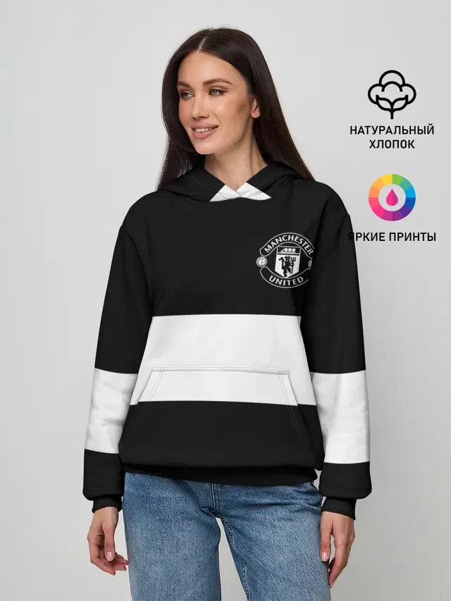 Женское худи с принтом «Манчестер Юнайтед — FC Manchester United»