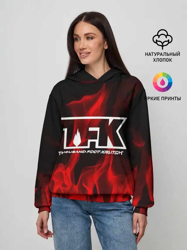 Женское худи с принтом «Thousand Foot Krutch»
