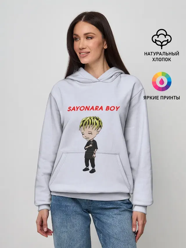 Женское худи с принтом «Элджей — Sayonaraboy»