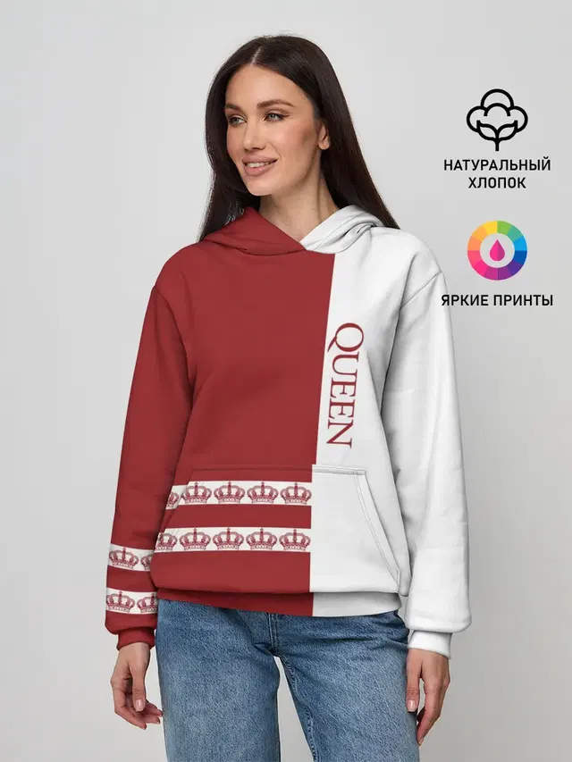 Женское худи с принтом «Queen»