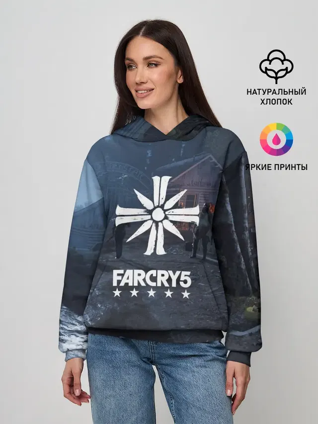 Женское худи с принтом «Far Cry — Cult Far Cry»
