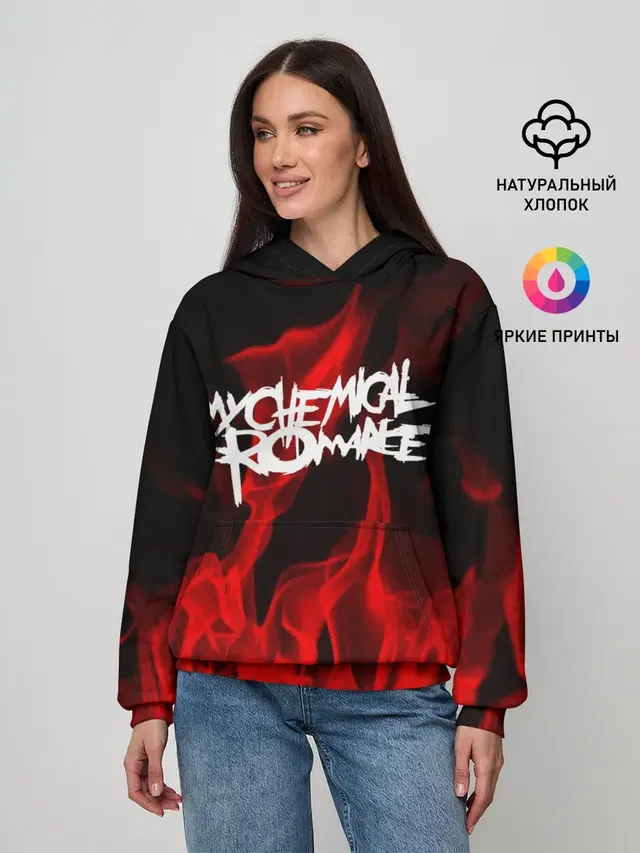 Женское худи с принтом «My Chemical Romance»