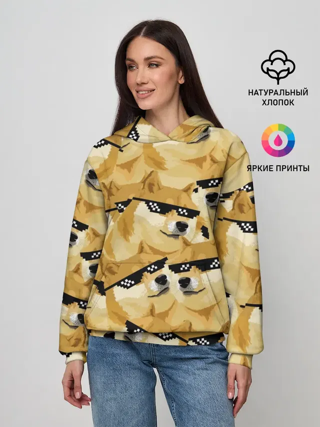 Doge мем в deal with it очках