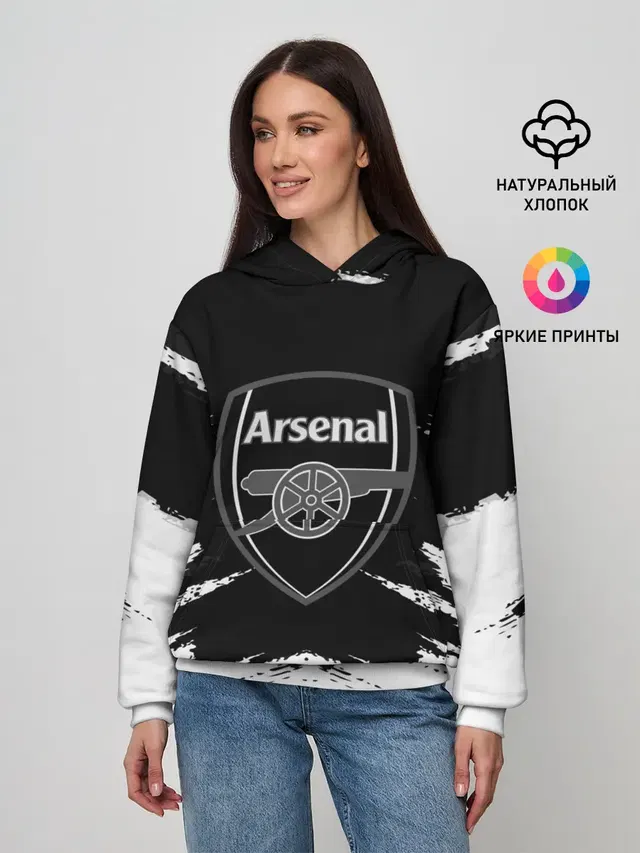 Женское худи с принтом «Football»