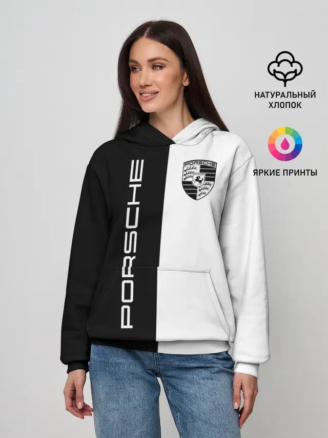 Женское худи с принтом «Porsche»