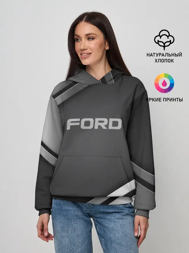 Женское худи с принтом «Ford»