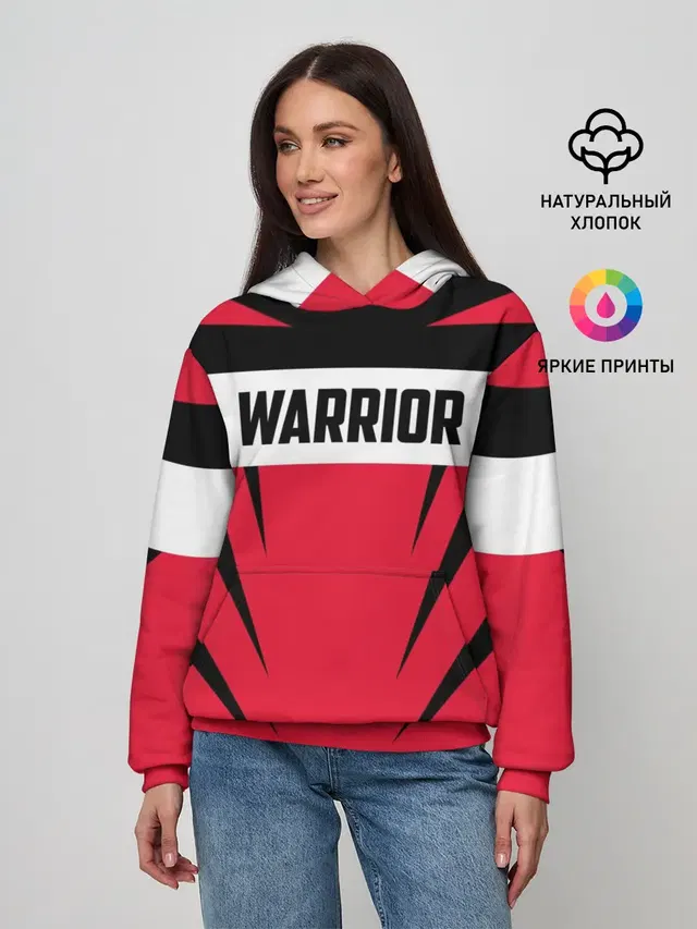 Женское худи с принтом «MMA — Warrior»