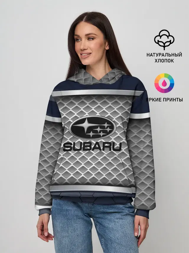 Женское худи с принтом «Subaru — SUBARU SPORT»