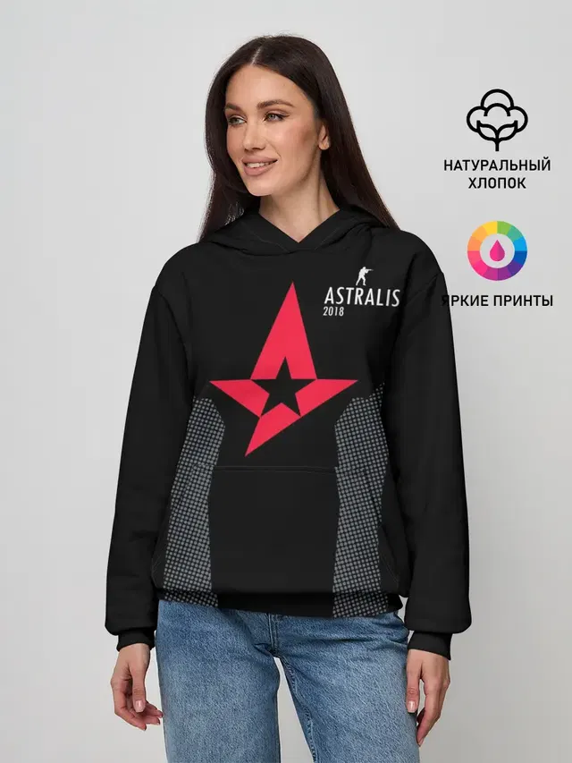Женское худи с принтом «Counter-Strike — Astalis - The Form»