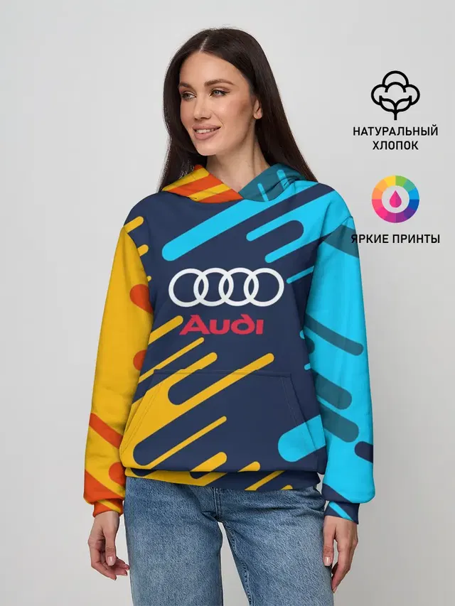Женское худи с принтом «Audi»