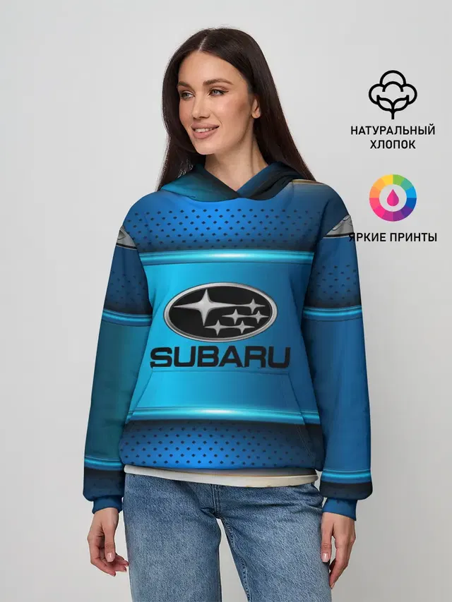 Женское худи с принтом «SUBARU sport collection»