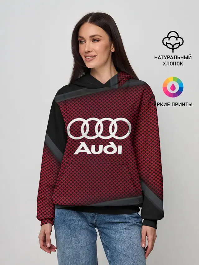 Женское худи с принтом «Audi — AUDI SPORT»