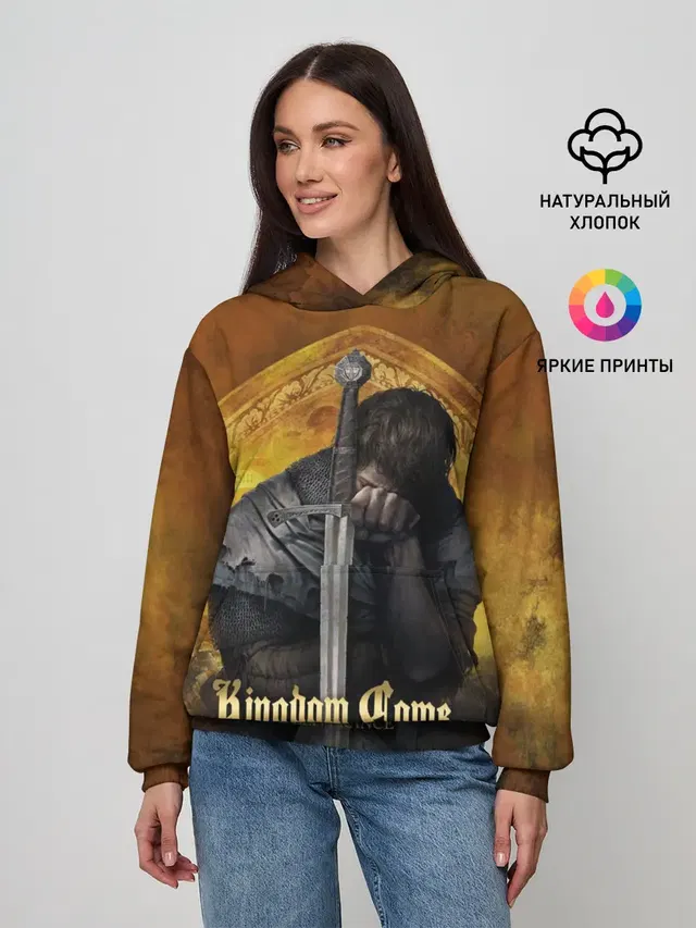 Женское худи с принтом «Kingdom Come: Deliverance — Sad Henry»