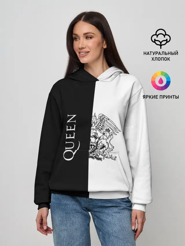 Женское худи с принтом «Queen (band)»