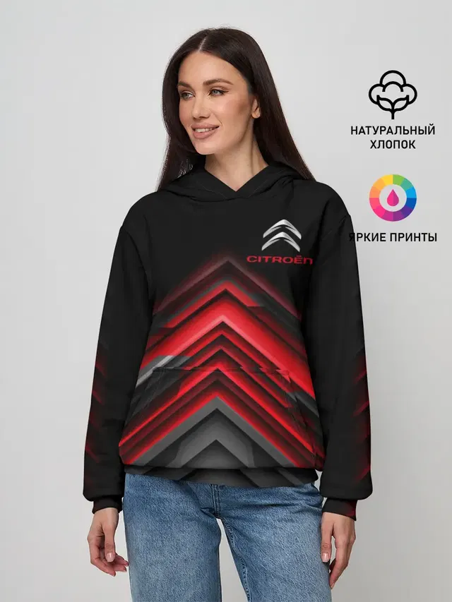 Женское худи с принтом «Citroen»