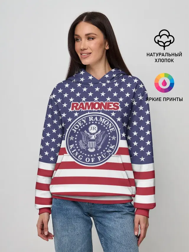 Женское худи с принтом «Ramones»
