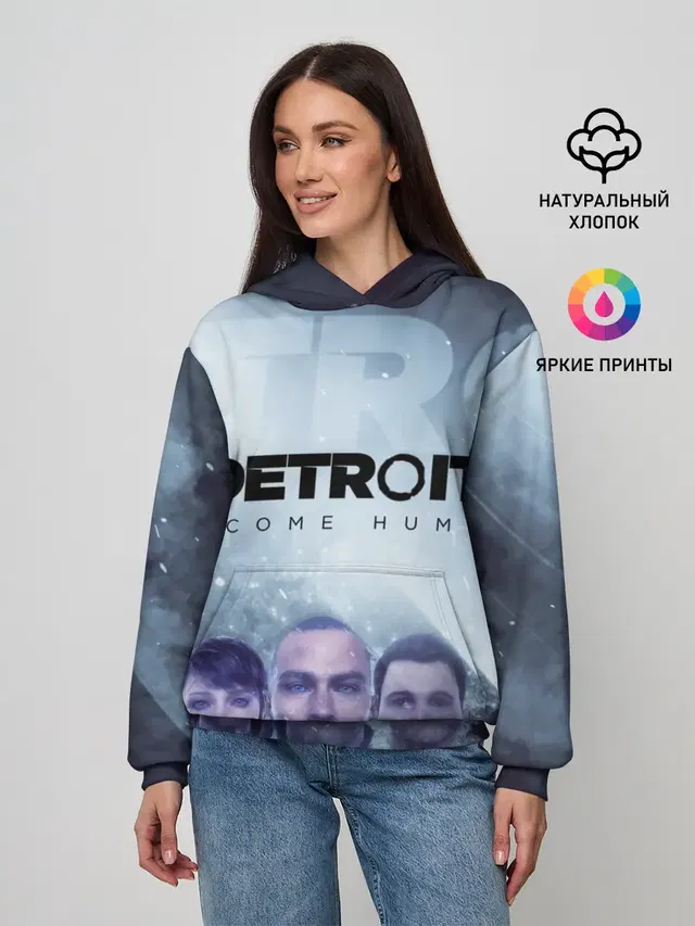 Женское худи с принтом «Connor»