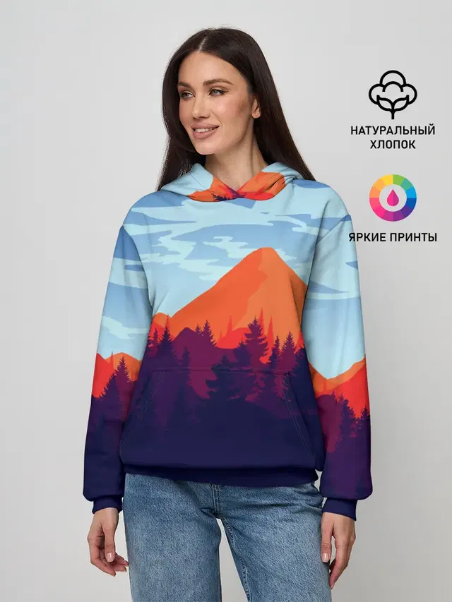 Женское худи с принтом «Игры — Firewatch collection»
