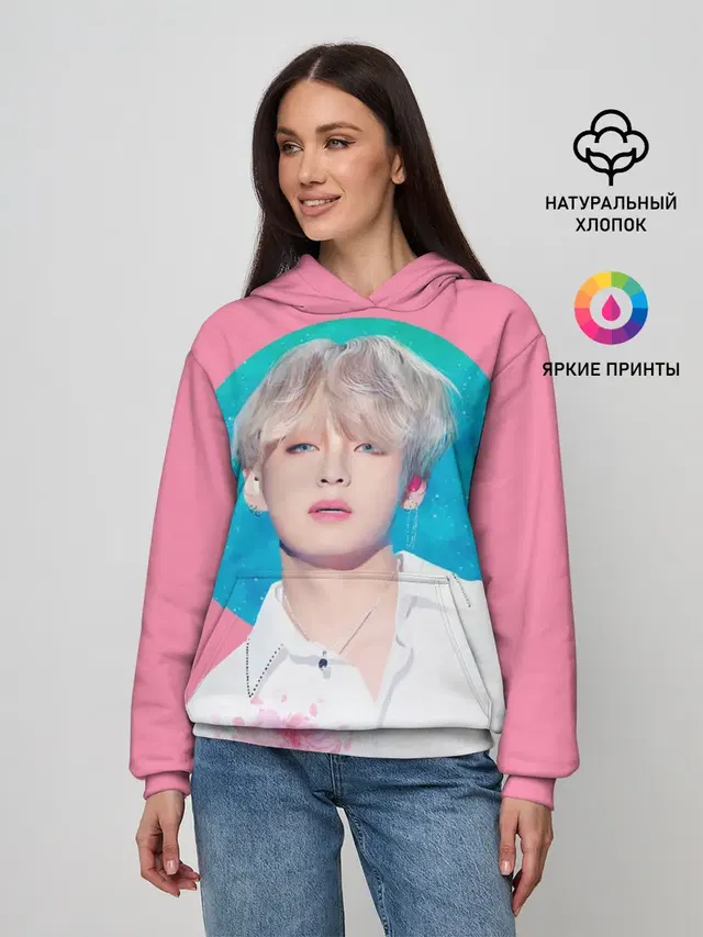 Женское худи с принтом «BTS — V»