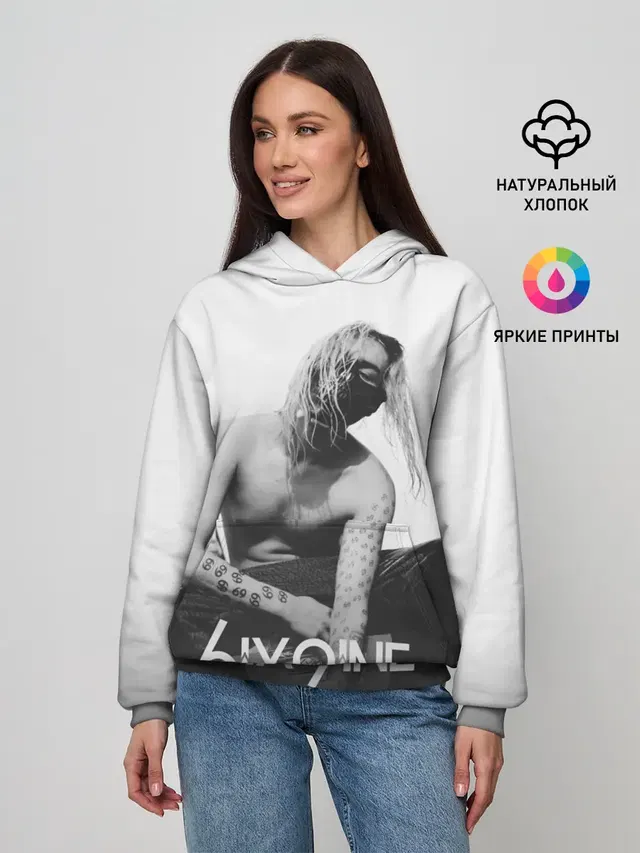 Женское худи с принтом «6IX9INE»