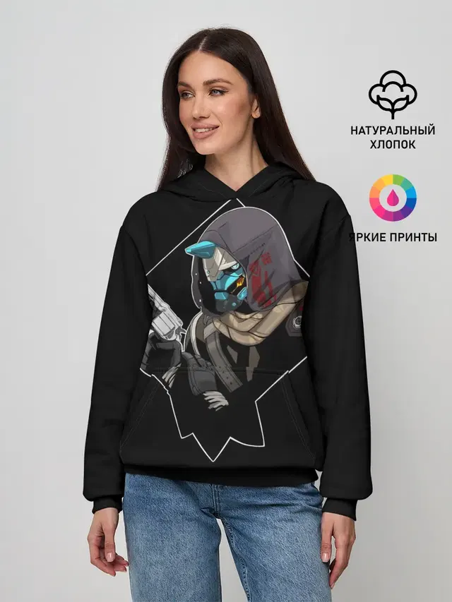 Женское худи с принтом «Cayde-6»