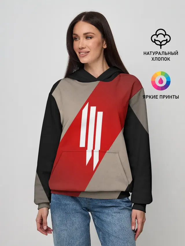Женское худи с принтом «Skrillex»
