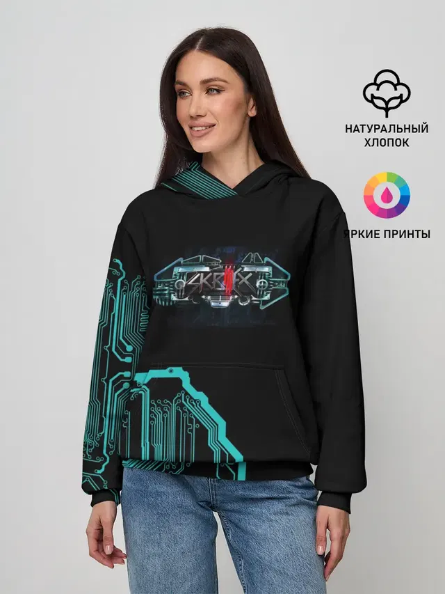 Женское худи с принтом «Skrillex»