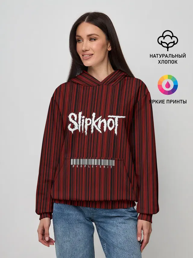 Женское худи с принтом «Slipknot»