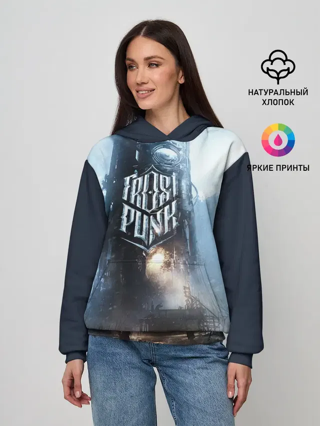 Женское худи с принтом «Frostpunk»