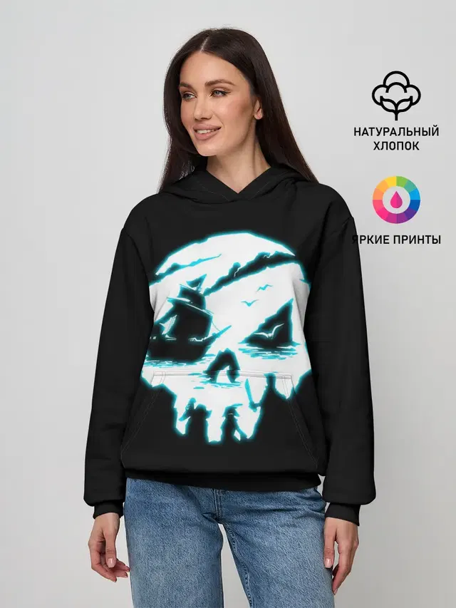 Женское худи с принтом «Sea of Thieves»