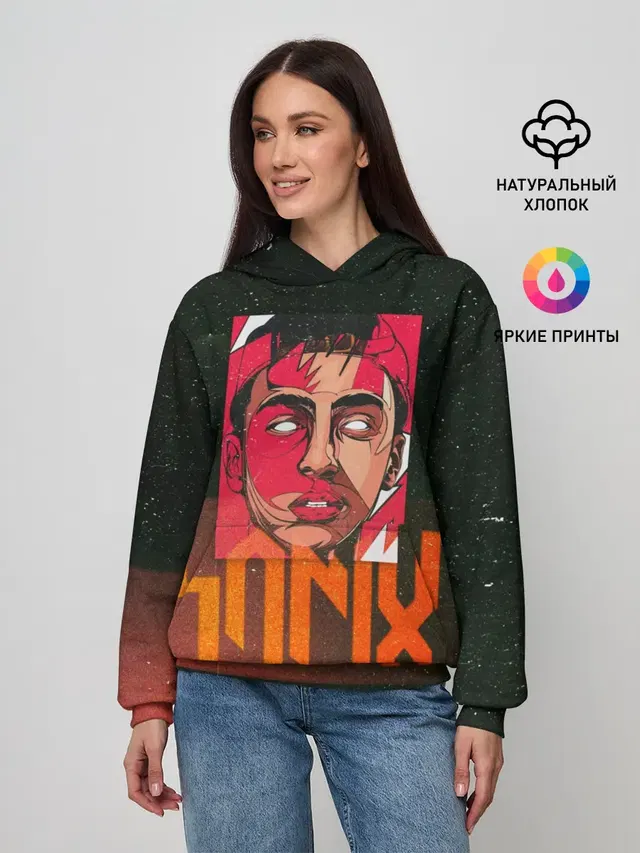 Женское худи с принтом «Yanix — Яникс»