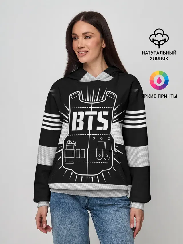 Женское худи с принтом «BTS — BTS ARMY 97 JUNG KOOK»