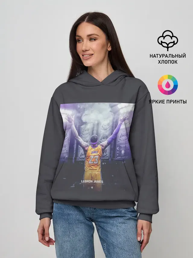 Женское худи с принтом «НБА — Lebron»