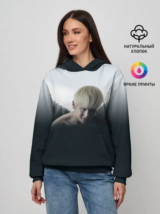 Женское худи с принтом «BTS»
