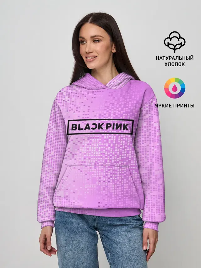 Женское худи с принтом «BlackPink»