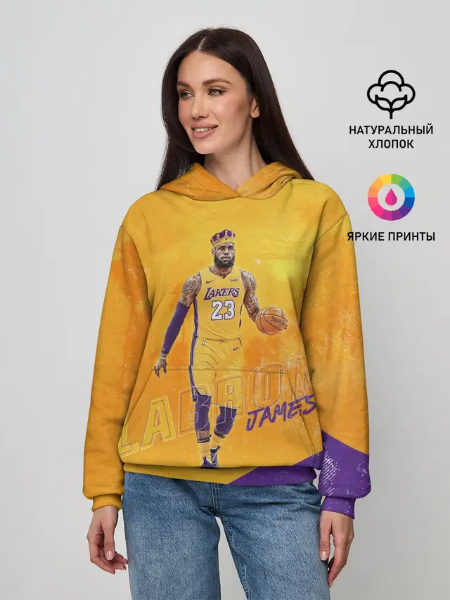Женское худи с принтом «НБА — Lebron»