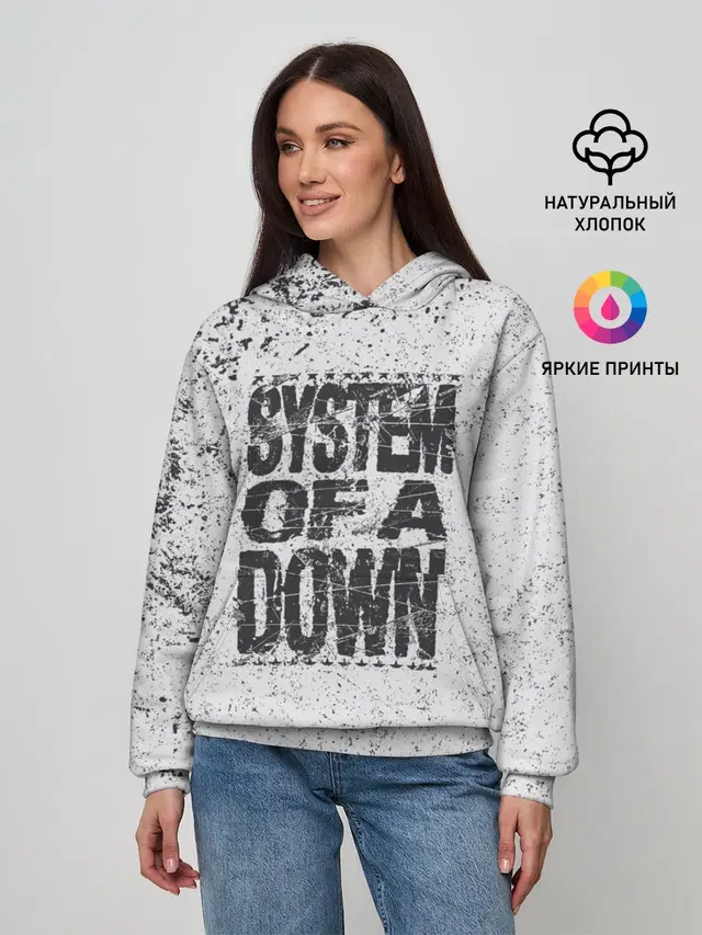 Женское худи с принтом «System of a Down»