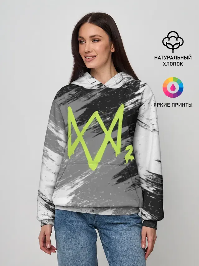 Женское худи с принтом «Graffiti style»