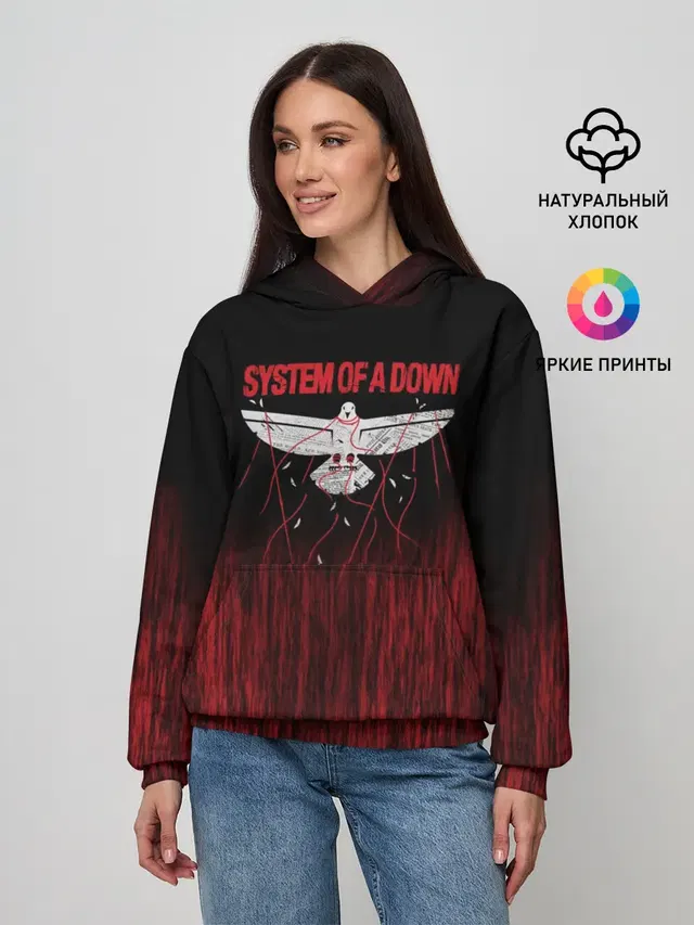 Женское худи с принтом «dove»