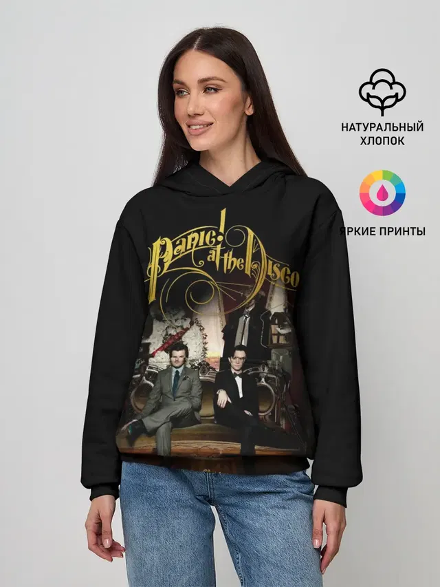 Женское худи с принтом «Panic! At the disco — Vices & Virtues»