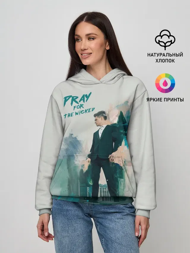 Женское худи с принтом «Panic! At the disco — Brendon Urie»