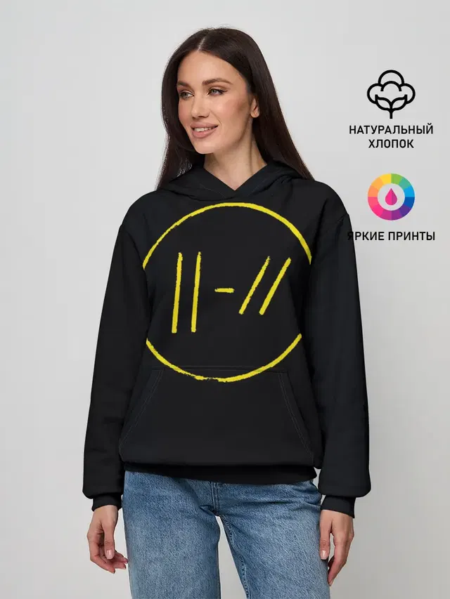 Женское худи с принтом «twenty one pilots — trench»