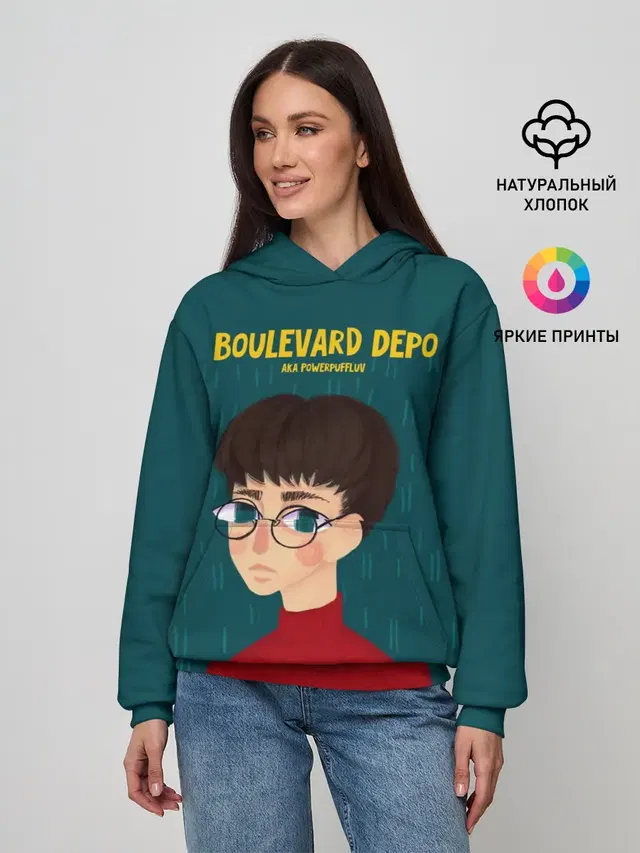 Женское худи с принтом «Boulevard Depo — Powerpuff Luv»