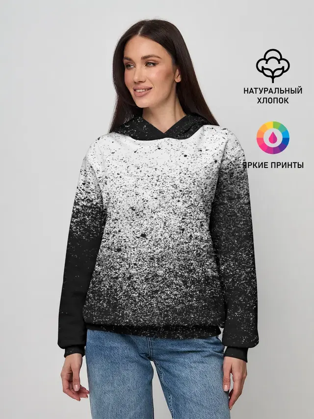 БРЫЗГИ КРАСОК ЧЁРНЫЙ
