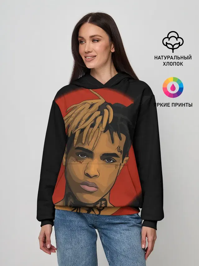 Женское худи с принтом «XXXtentacion»