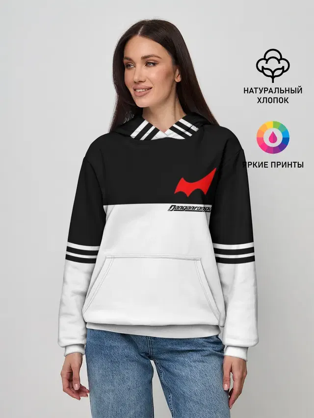 Женское худи с принтом «Monokuma School Форма»