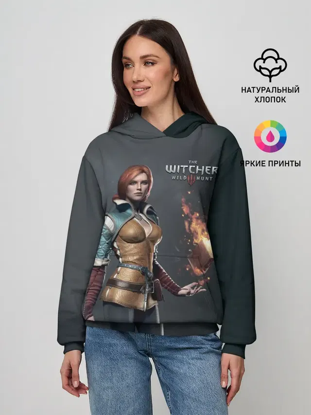Женское худи с принтом «The Witcher 3»