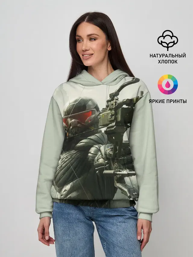 Женское худи с принтом «Игры — Crysis»
