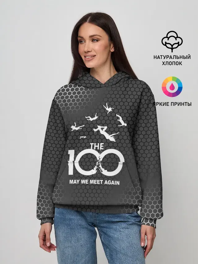 Женское худи с принтом «The 100»