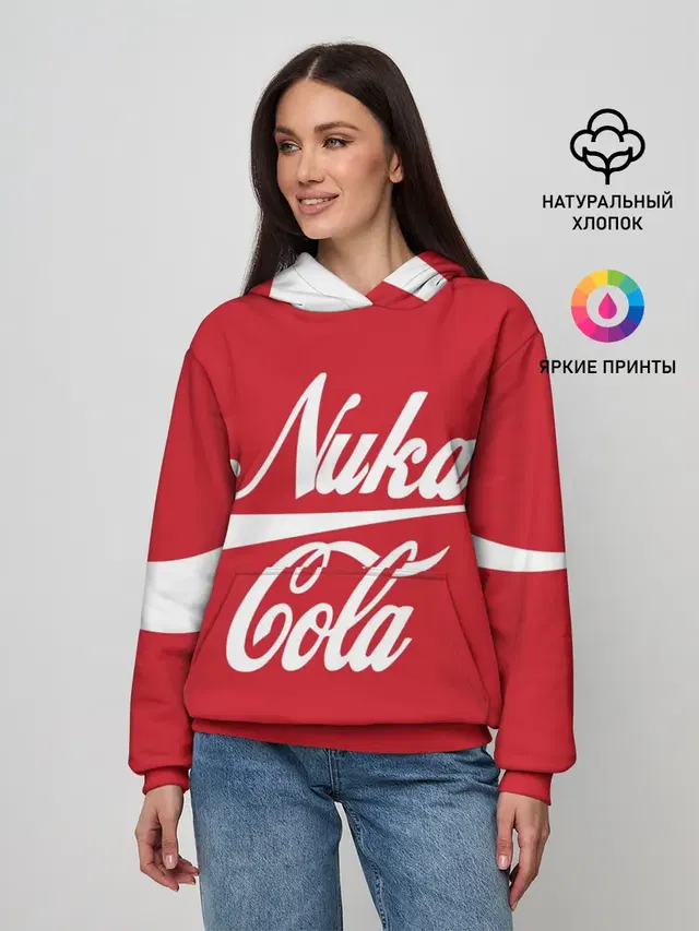 Женское худи с принтом «Nuka Cola»